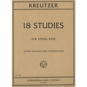 Kreutzer, Rodolphe 18 Studies Bass solo - by Franz Simandl and Fred Zimmermann - International